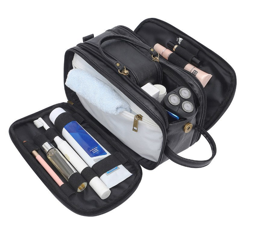 Voyager Leather Wash Bag